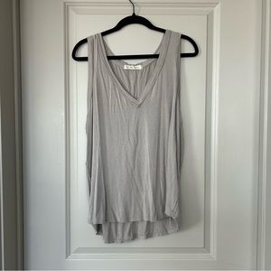 Free People Flowy Gray Tank Top